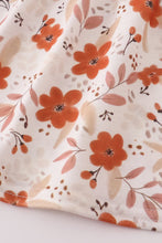 Load image into Gallery viewer, Fall floral print smocked bloomer set
