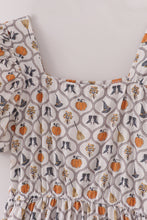 Load image into Gallery viewer, Witch pumpkin print mom dress
