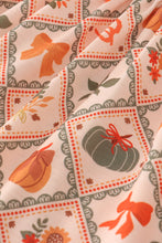 Load image into Gallery viewer, Green pumpkin bow print ruffle pants set
