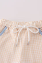 Load image into Gallery viewer, Blue pumpkin french knot shorts set
