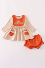 Load image into Gallery viewer, Rust isaiah embroidery bloomer set
