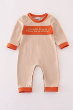 Load image into Gallery viewer, Rust isaiah embroidery romper
