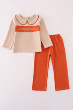 Load image into Gallery viewer, Rust isaiah embroidery pants set
