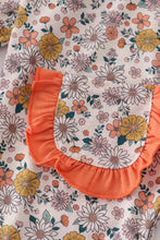 Load image into Gallery viewer, Floral embroidery smocked romper
