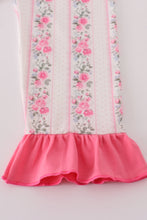 Load image into Gallery viewer, Pink floral print pants set
