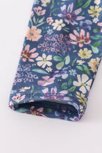 Load image into Gallery viewer, Purple floral lace bloomer set
