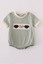 Load image into Gallery viewer, Puppy embroidery smocked bubble
