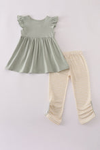Load image into Gallery viewer, Puppy embroidery smocked ruffle pants set
