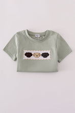 Load image into Gallery viewer, Puppy embroidery smocked pants set
