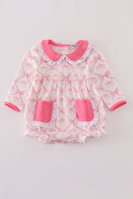Load image into Gallery viewer, Pink bow tie pumpkin print bubble
