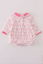 Load image into Gallery viewer, Pink bow tie pumpkin print bubble
