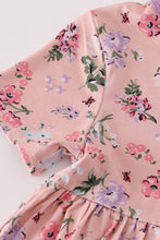 Load image into Gallery viewer, Purple floral print bamboo dress
