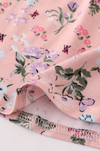 Load image into Gallery viewer, Purple floral print bamboo dress
