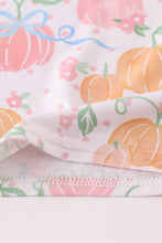 Load image into Gallery viewer, Pink pumpkin bamboo pajamas set
