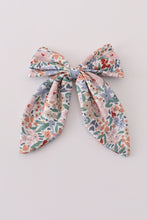Load image into Gallery viewer, Blue floral print sailor bow
