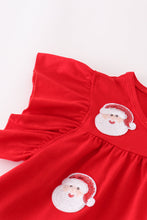Load image into Gallery viewer, Red christmas sequin tiered girl dress
