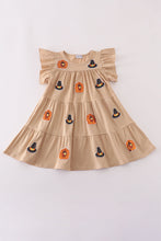 Load image into Gallery viewer, Cream turkey sequin tiered ruffle dress
