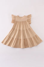 Load image into Gallery viewer, Cream turkey sequin tiered ruffle dress
