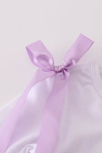 Load image into Gallery viewer, Lavender ribbon lace embroidery gingham bubble

