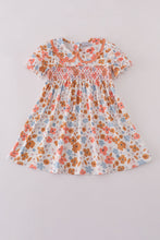 Load image into Gallery viewer, Floral print smocked dress
