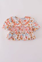 Load image into Gallery viewer, Floral print smocked dress
