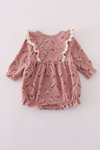 Load image into Gallery viewer, Floral corduroy lace ruffle bubble

