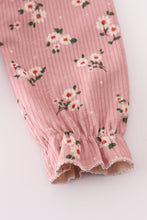 Load image into Gallery viewer, Floral corduroy lace ruffle bubble
