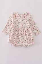 Load image into Gallery viewer, Pink rose hand smocked bubble
