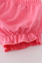 Load image into Gallery viewer, Pink rose hand smocked bloomer set
