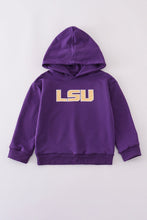Load image into Gallery viewer, LSU glitter hoodie top
