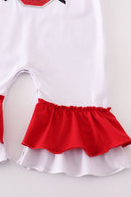 Load image into Gallery viewer, Ohio glitter ruffle romper
