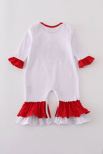 Load image into Gallery viewer, Ohio glitter ruffle romper
