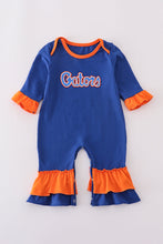 Load image into Gallery viewer, Florida glitter ruffle romper
