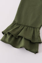 Load image into Gallery viewer, Forest hunting deer embroidery ruffle pants set
