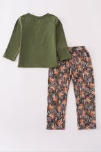Load image into Gallery viewer, Forest hunting deer embroidery pants set
