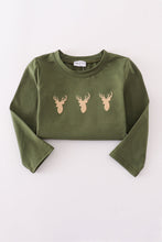 Load image into Gallery viewer, Forest hunting deer embroidery pants set
