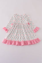 Load image into Gallery viewer, Pink golf print ruffle dress
