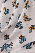 Load image into Gallery viewer, Blue floral print bamboo dress
