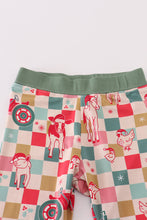 Load image into Gallery viewer, Checkered bamboo 2pc pajamas set
