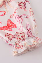 Load image into Gallery viewer, Red bow smocked dress
