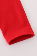 Load image into Gallery viewer, Red santa claus smocked top
