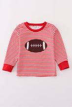 Load image into Gallery viewer, Red football applique top
