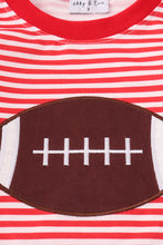 Load image into Gallery viewer, Red football applique top

