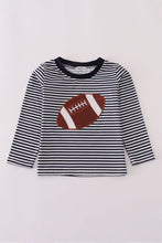 Load image into Gallery viewer, Navy football applique top
