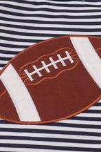 Load image into Gallery viewer, Navy football applique top
