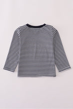 Load image into Gallery viewer, Navy football applique top
