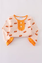 Load image into Gallery viewer, Cream sweet as pie print ruffle pajamas set
