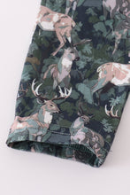 Load image into Gallery viewer, Camouflage hunting deer applique ruffle bubble
