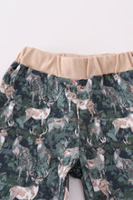 Load image into Gallery viewer, Camouflage hunting deer ruffle pants set
