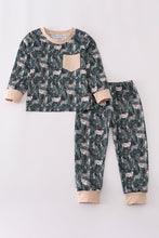 Load image into Gallery viewer, Camouflage hunting deer pajama set
